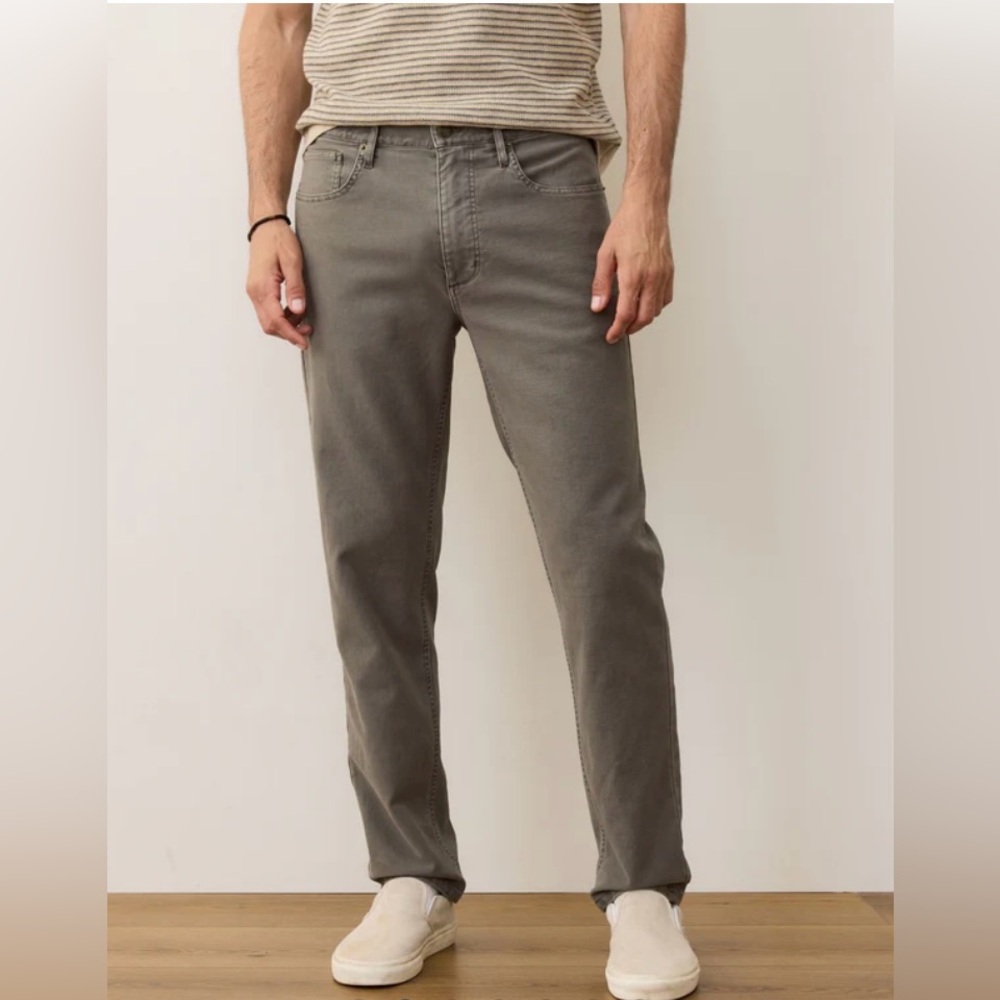 Marine Layer Men’s Chino Khaki Flat Front Pants Size 32